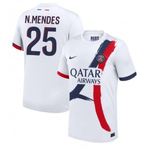 Paris Saint-Germain Nuno Mendes #25 Bortatröja 2024-25 Kortärmad